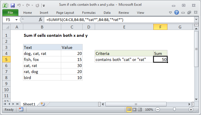 Excel Formula If Cell Contains Text Then Sum – Texto Exemplo